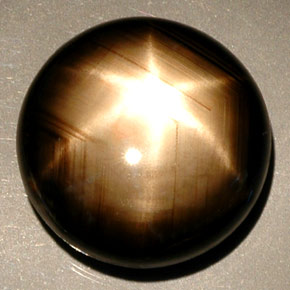 Safira Estrela Preto Natural 32.61ct, Corte Redondo, Opaco
