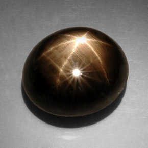 Safira Estrela Preto Natural 15.28ct, Corte Oval, Opaco