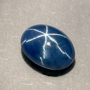Safira estrela azul natural 1,01ct, transparente, transparente/translúcido