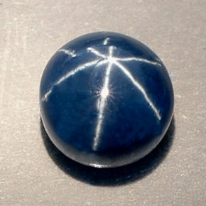 Safira estrela azul natural 4,18ct, transparente, transparente/translúcido
