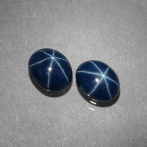 Pedras preciosas de Safira Estrela Azul natural de  ct, Corte Oval, Opaco