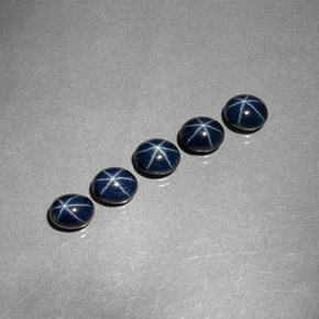 Pedras preciosas de Safira Estrela Azul profundo natural de  ct, Corte Oval, Opaco