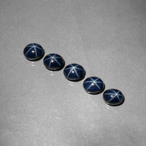 Pedras preciosas de Safira Estrela Azul profundo natural de  ct, Corte Oval, Opaco