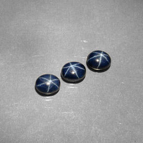 Pedras preciosas de Safira Estrela Azul natural de  ct, Corte Oval, Opaco