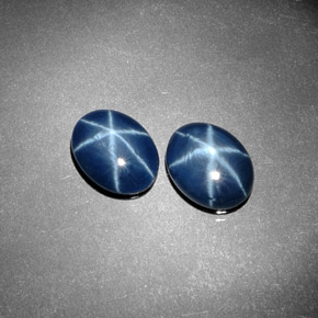 Pedras preciosas de Safira Estrela Azul natural de  ct, Corte Oval, Opaco