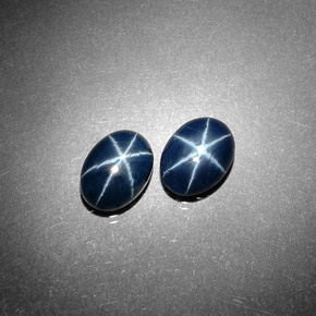 Pedras preciosas de Safira Estrela Azul natural de  ct, Corte Oval, Opaco