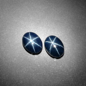 Pedras preciosas de Safira Estrela Azul natural de  ct, Corte Oval, Opaco