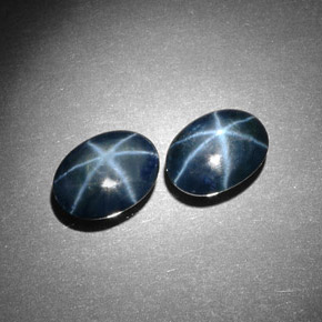 Pedras preciosas de Safira Estrela Azul natural de  ct, Corte Oval, Opaco