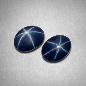 Pedras preciosas de Safira Estrela Azul natural de  ct, Corte Oval, Opaco