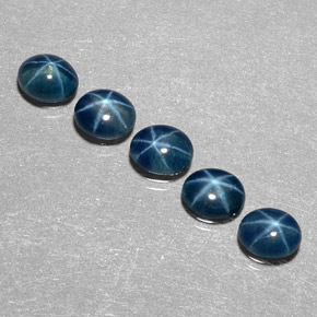 Pedras preciosas de safira estrela azul natural de  ct, transparente, transparente/translúcido