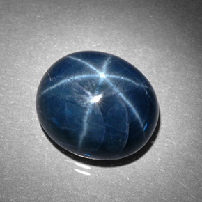 Safira estrela azul natural 11,05ct, transparente, transparente/translúcido