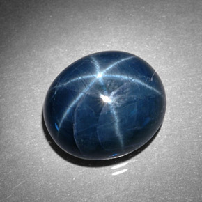 Safira estrela azul natural 11,05ct, transparente, transparente/translúcido