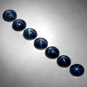 Pedras preciosas de Safira Estrela Azul natural de  ct, Corte Oval, Opaco