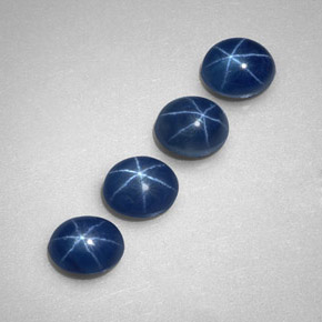 Pedras preciosas de safira estrela azul natural de  ct, transparente, transparente/translúcido