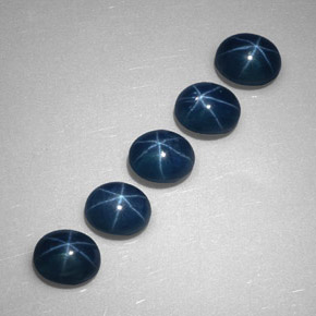 Pedras preciosas de safira estrela azul natural de  ct, transparente, transparente/translúcido