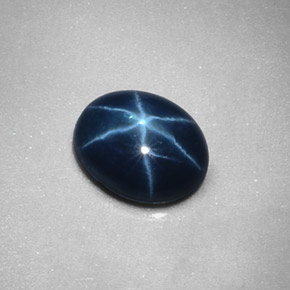 Safira Estrela Azul Natural 2.34ct, Corte Oval, Opaco