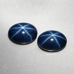 Pedras preciosas de Safira Estrela Azul natural de  ct, Corte Oval, Opaco