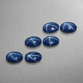 Pedras preciosas de Safira Estrela Azul natural de  ct, Corte Oval, Opaco