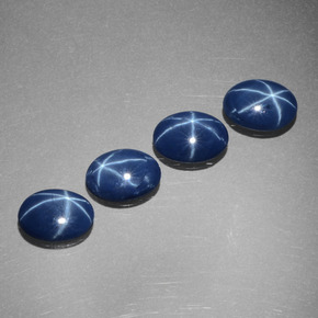 Pedras preciosas de Safira Estrela Azul natural de  ct, Corte Oval, Opaco