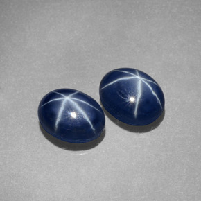 Pedras preciosas de Safira Estrela Azul natural de  ct, Corte Oval, Opaco
