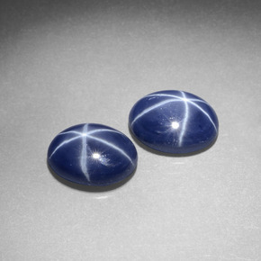 Pedras preciosas de Safira Estrela Azul natural de  ct, Corte Oval, Opaco