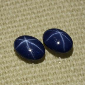 Pedras preciosas de Safira Estrela Crepúsculo Azul natural de 1.98 ct, Corte Oval, Opaco