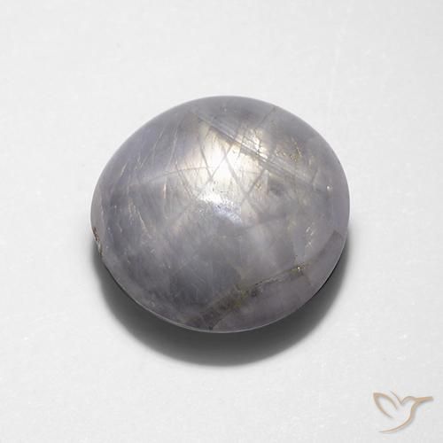 Safira estrela Cinza claro Natural 7.88ct, oval, Opaco