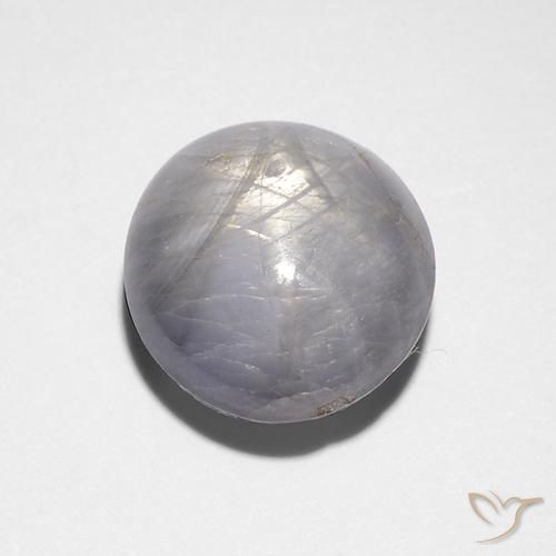 Safira estrela Cinza claro Natural 7.88ct, oval, Opaco