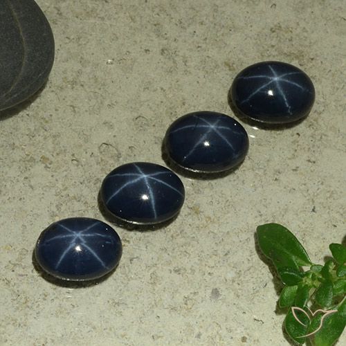 5.77ctw Natural Azul escuro Safira estrela, oval, Opaco