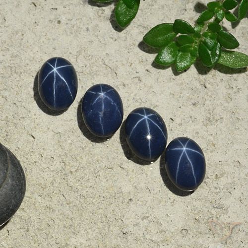 4.18ctw Natural Azul marinho profundo Safira estrela, oval, Opaco