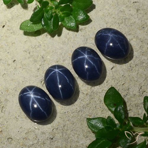 4.39ctw Natural Azul profundo Safira estrela, oval, Opaco