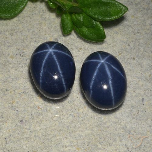 3.04ctw Natural Azul profundo Safira estrela, oval, Opaco