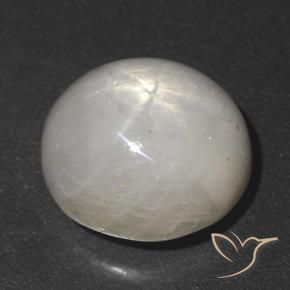Safira estrela Cinza muito claro Natural 5.52ct, oval, Opaco
