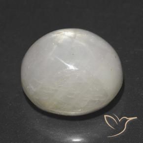 Safira estrela Cinza muito claro Natural 5.52ct, oval, Opaco