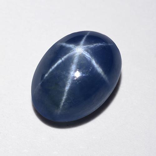 Safira Estrela Azul da meia noite Natural 1.59ct, Corte Oval, Translúcido