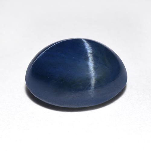 Safira Estrela Azul da meia noite Natural 1.59ct, Corte Oval, Translúcido