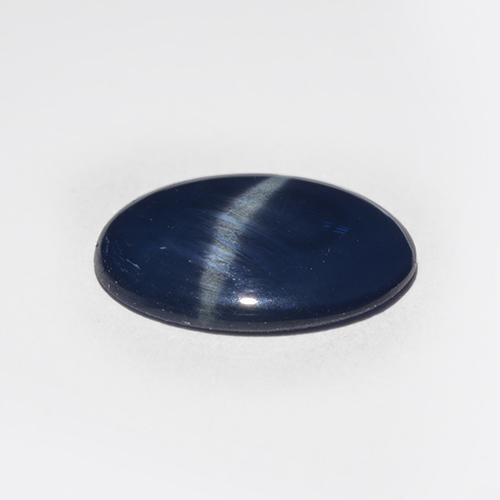 Safira estrela azul natural 2,25ct, corte oval, translúcido
