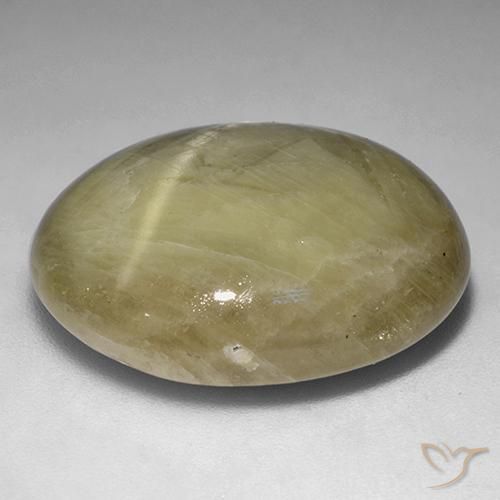 Safira estrela Amarelo Terroso Natural 44.94ct, oval, Opaco