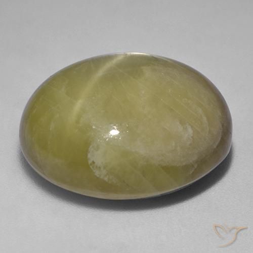 Safira estrela Amarelo Terroso Natural 48.29ct, oval, Opaco