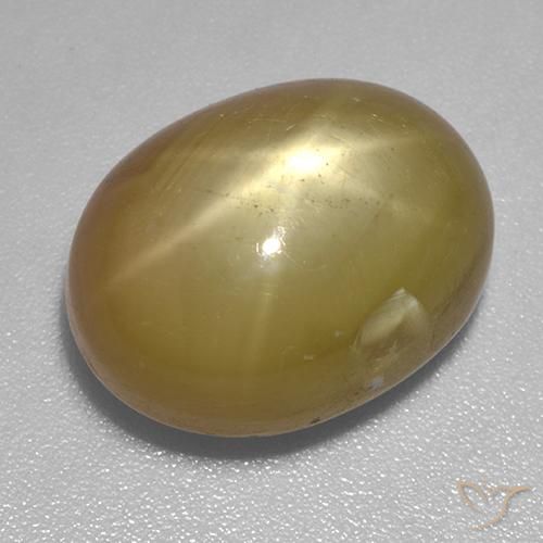 17.86ct Natural Ouro Alaranjado Safira estrela, oval, Opaco