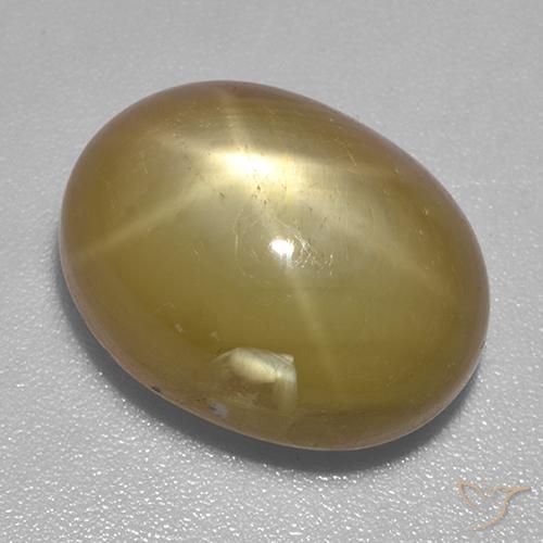 Safira estrela Ouro Alaranjado Natural 17.86ct, oval, Opaco