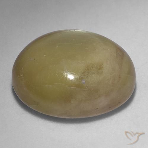 Safira estrela Ouro Alaranjado Natural 32.18ct, oval, Opaco