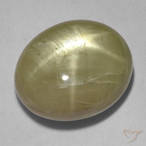 Safira estrela Amarelo dourado Natural 30.01ct, oval, Opaco