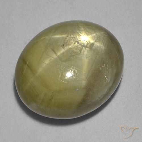 Safira estrela Amarelo dourado Natural 26.69ct, oval, Opaco