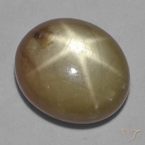 30.08ct Natural Ouro Alaranjado Safira estrela, oval, Opaco