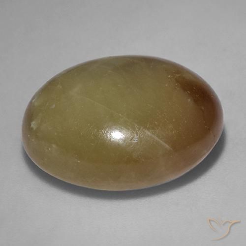 Safira estrela Ouro Alaranjado Natural 30.08ct, oval, Opaco