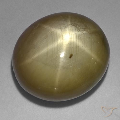 Safira estrela Ouro Natural 76.37ct, oval, Opaco