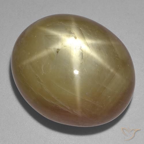 Safira estrela Ouro Alaranjado Natural 58.57ct, oval, Opaco