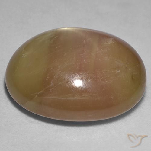 Safira estrela Ouro Alaranjado Natural 31.95ct, oval, Opaco