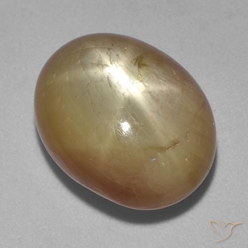 Safira estrela Ouro Alaranjado Natural 16.13ct, oval, Opaco